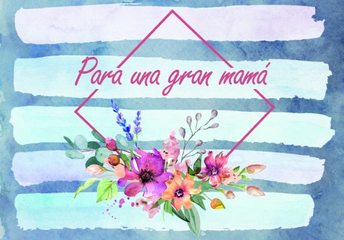 Tarjeta para una gran mamá floral